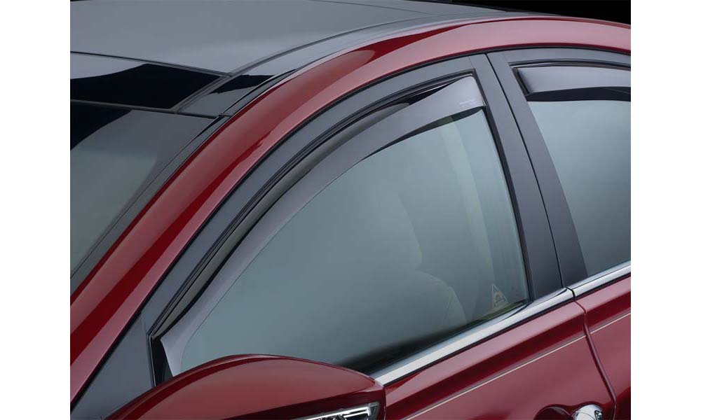 WeatherTech Side Window Deflector Front Dark Tint Honda Civic Si 2002-2005 | Honda Civic SiR 2002-2004 - 80298