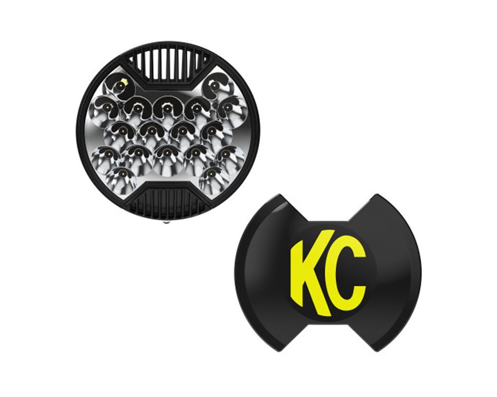 KC HiLites SlimLite 8 Inch LED Single Light 138W Clear Lens White Light Spot Beam - 1101