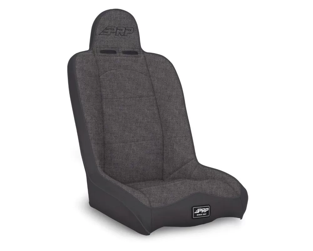 Daily Driver High Back Suspension Seat Black with Silver Outline PRP Seats - A140110-54