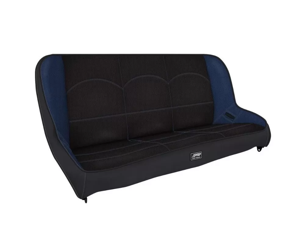 Jeep Wrangler TJ Rear Bench 39 Inch Wide Black and Blue PRP Seats - A3610-39-71
