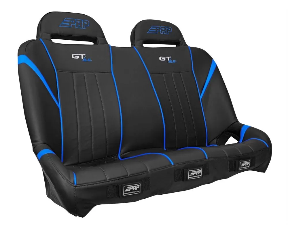 GT/S.E. Bench Polaris RZR XP 4 1000 Black and Blue PRP Seats - A60-V