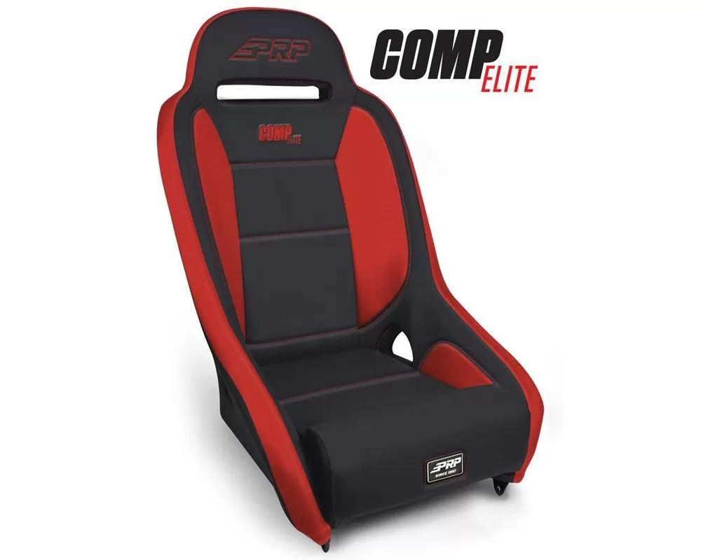Comp Elite Suspension Seat Black with Red Trim PRP Seats - A8301-57