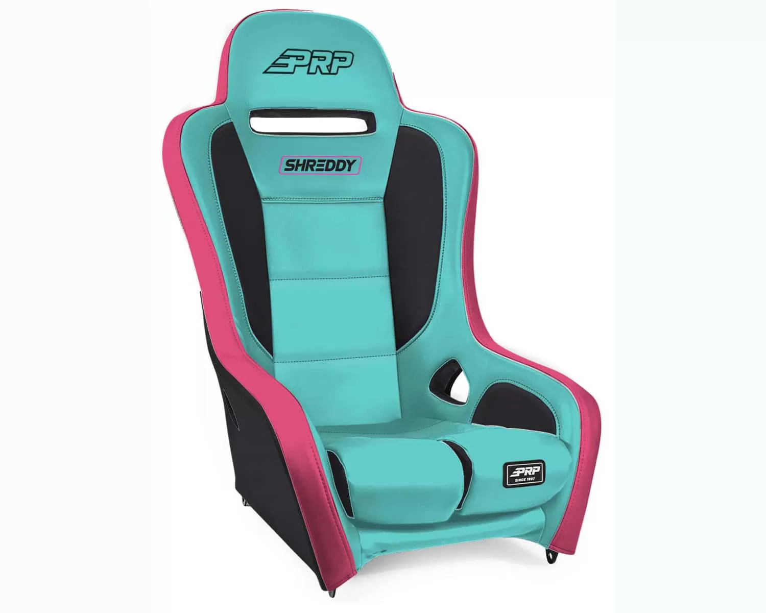 PRP Seats Pink | Teal & Black Podium Elite Suspension Seat - SHRDYA9101-03