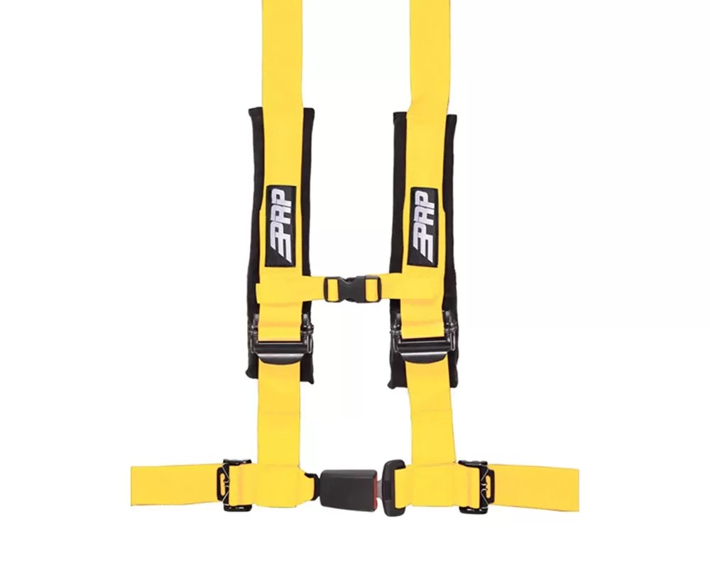 PRP Seats 4-Point Harness with 2 Inch Belts - Yellow - SBAuto2Y