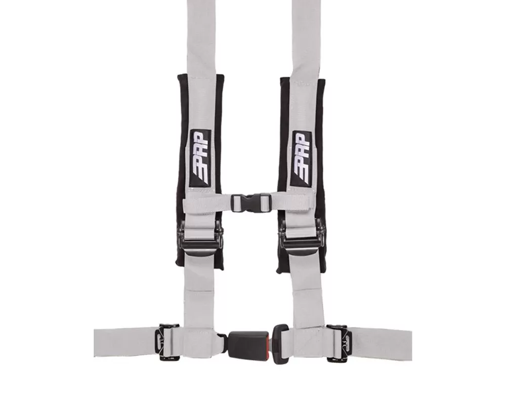 PRP Seats 4-Point Harness with 2 Inch Belts - Silver - SBauto2G