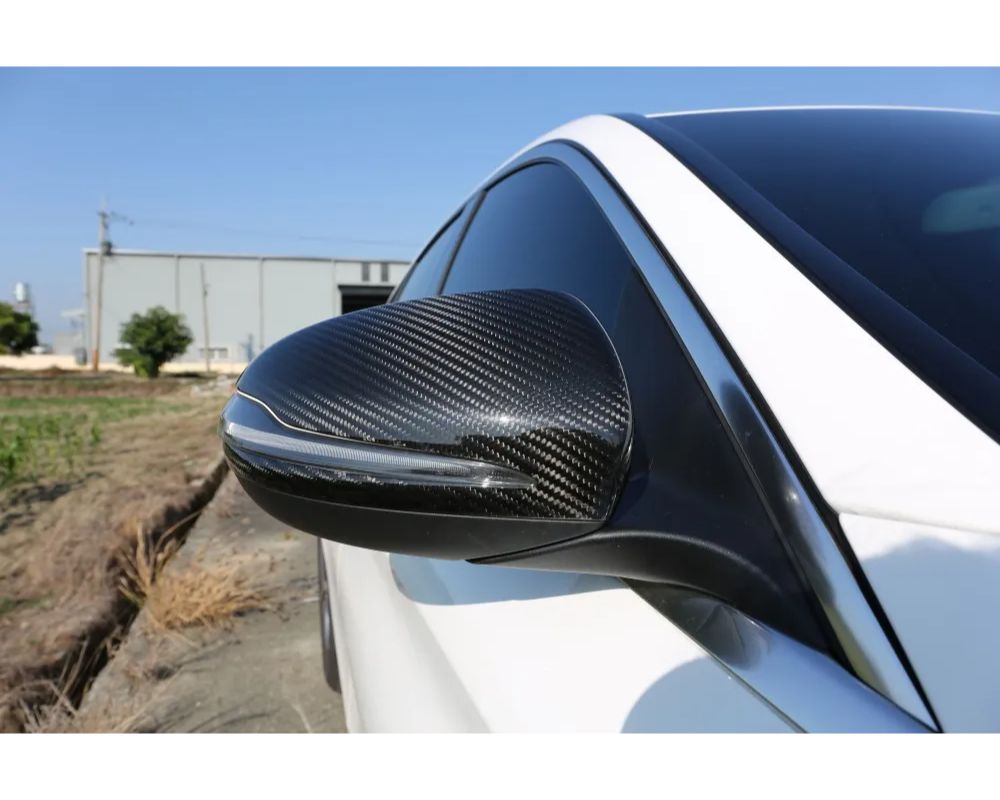 ARMASpeed Gloss Black Forged Carbon Side Mirror Cover Mercedes-Benz W213 - 1CCBZ15F15-LR