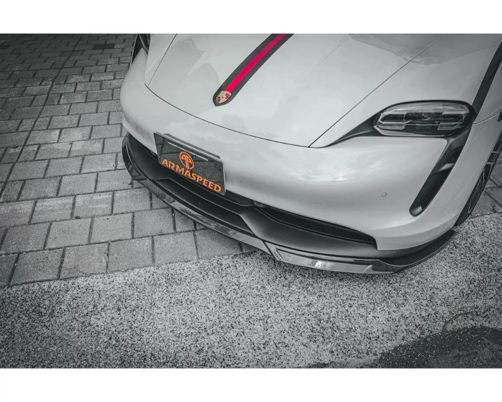 ARMASpeed Carbon Fiber Front Lip Porsche Taycan - 1CCPS05B08--L