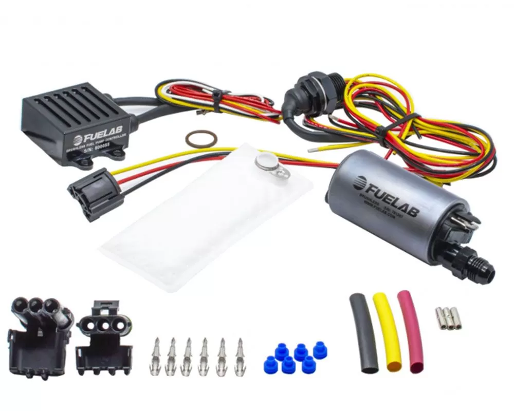 Fuelab 253 with 6AN Outlet | 72002 | 74101 | Pre-Filter 350 LPH In-Tank Brushless Fuel Pump Kit - 25301