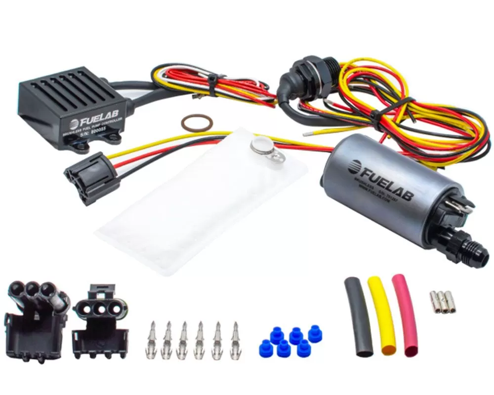 Fuelab 253 with -6AN Outlet | 72002 | 74101 | Pre-Filter 500 LPH In-Tank Brushless Fuel Pump Kit - 25311