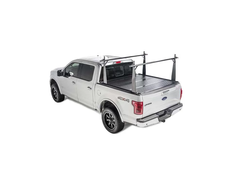 BAK Industries BAKFlip CS Hard Folding Truck Bed Cover/Integrated Rack System - 2007-2021 Tundra 6' 6" Bed w/ Deck Rail System w/out Trail Special Edition Storage Boxes - 26410TBT