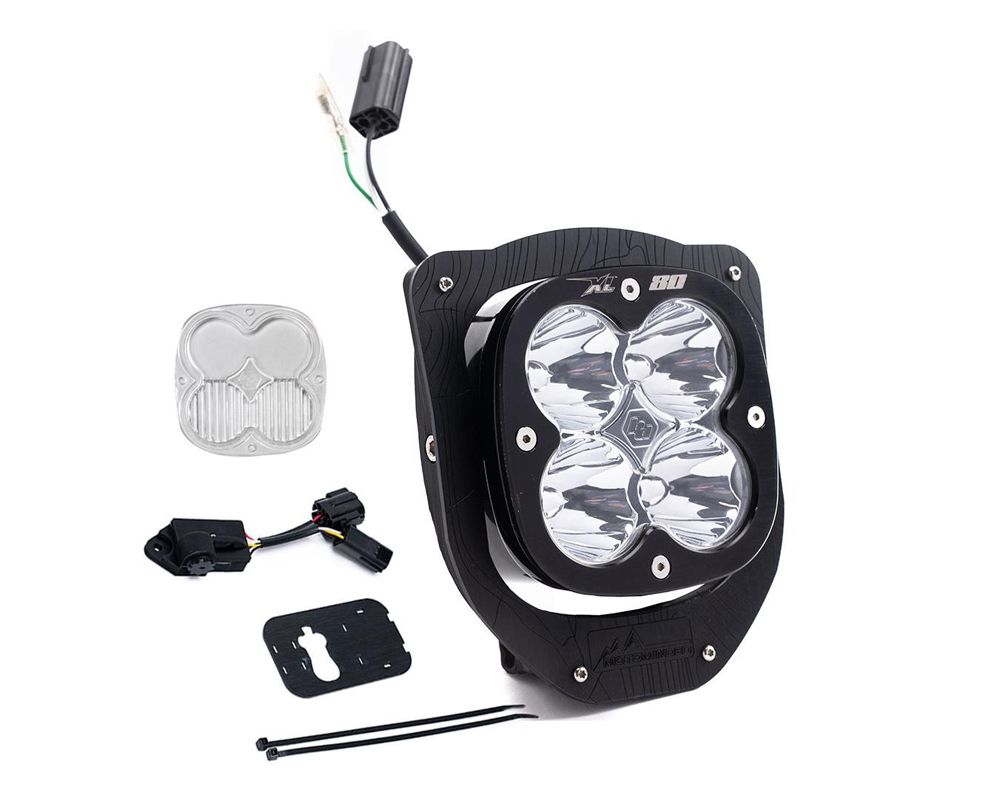 Baja Designs XL80 (D/C) Spot Clear Headlight Kit w/ Dimmer Switch Husqvarna FE 350 | 501 | 450 2024 - 677107