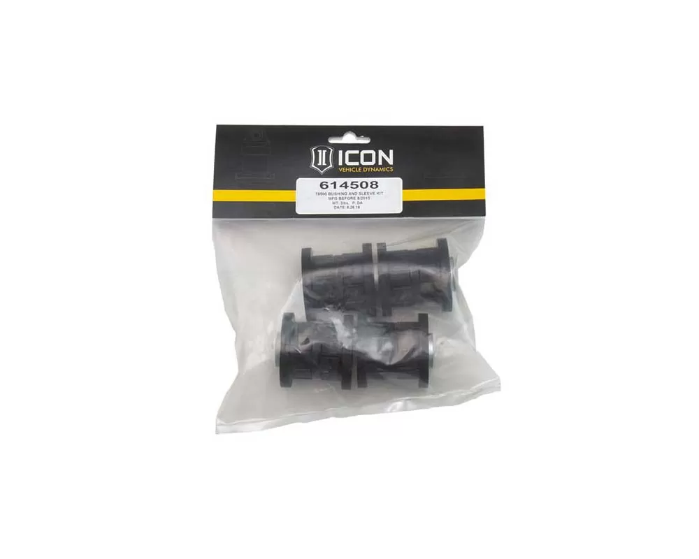ICON (78500) UCA Replacement Bushing & Sleeve Kit Mfg Before 8/2015 - 614508