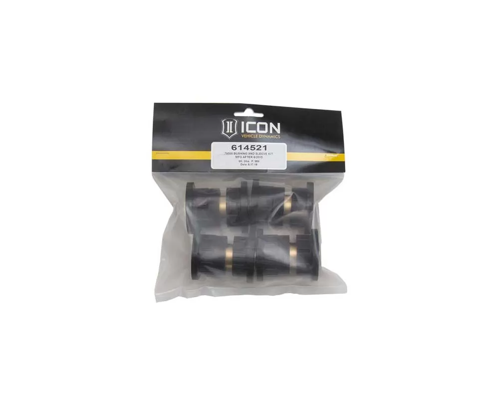 ICON (78500) UCA Replacement Bushing & Sleeve Kit Mfg After 8/2015 - 614521