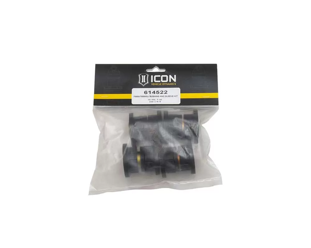 ICON (78550/78550DJ) Upper Control Arm Replacement Bushing And Sleeve Kit - 614522