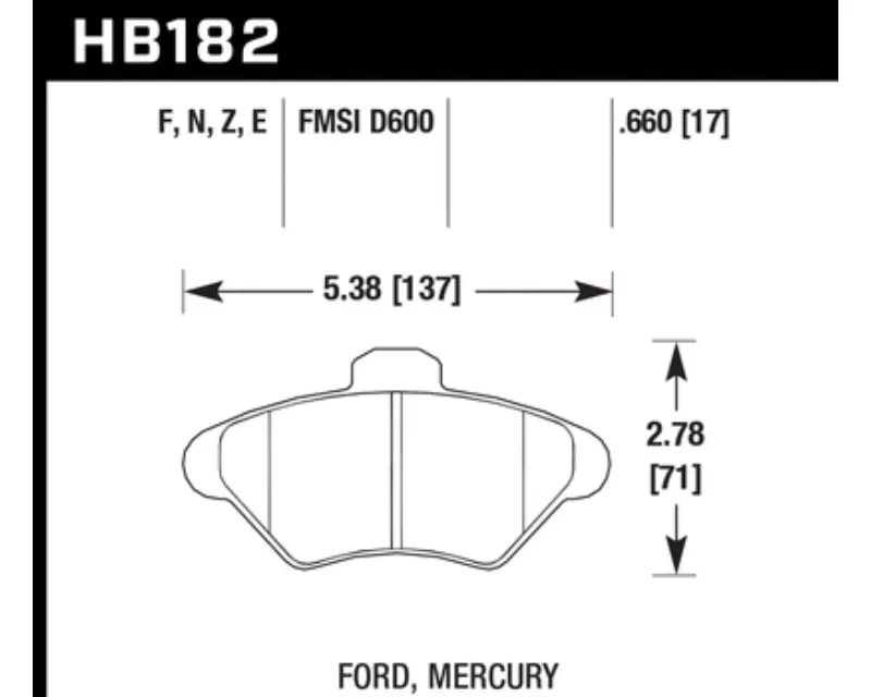 Hawk Performance HPS Front - HB182F.660