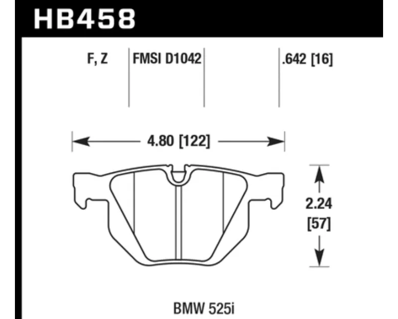 Hawk Performance HPS BMW Rear - HB458F.642