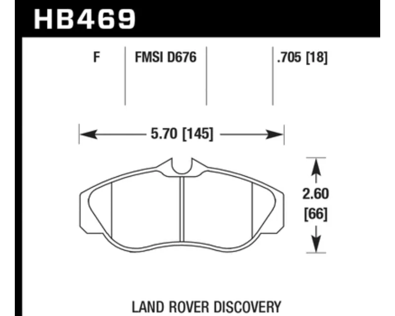 Hawk Performance HPS Land Rover Front - HB469F.705
