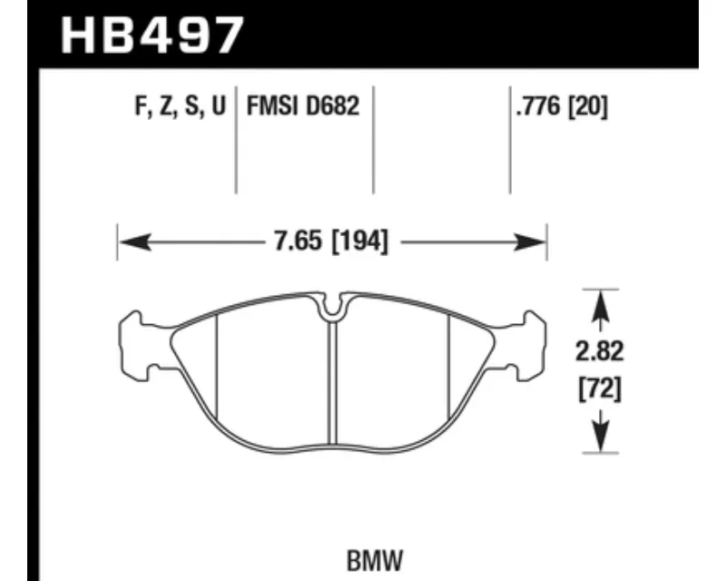 Hawk Performance HPS Front - HB497F.776
