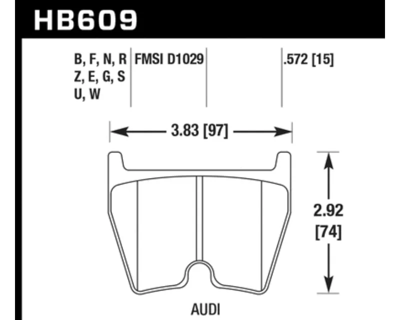 Hawk Performance HPS Front - HB609F.572