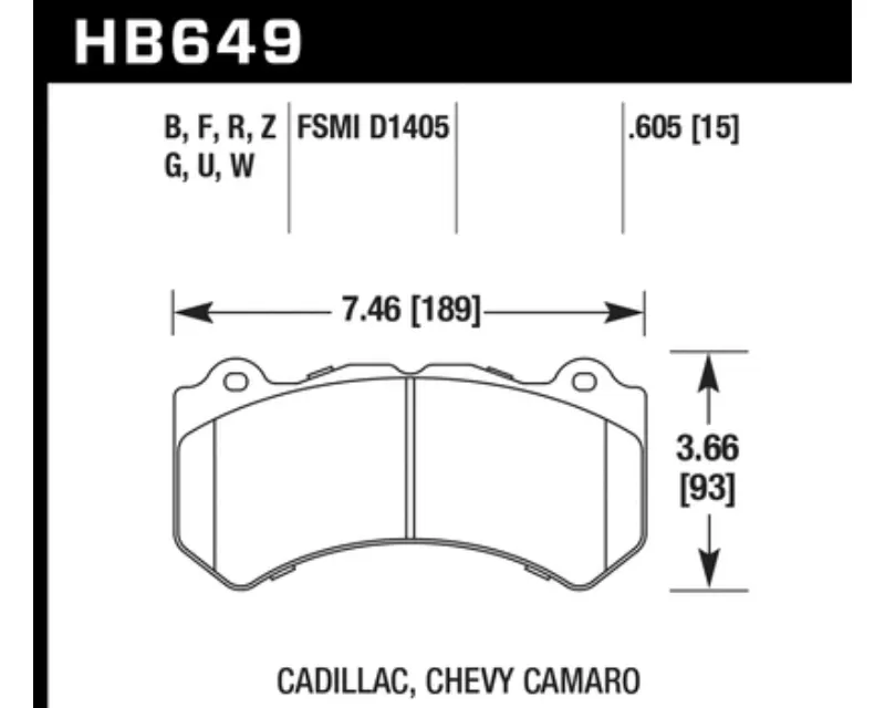 Hawk Performance HPS Front - HB649F.605