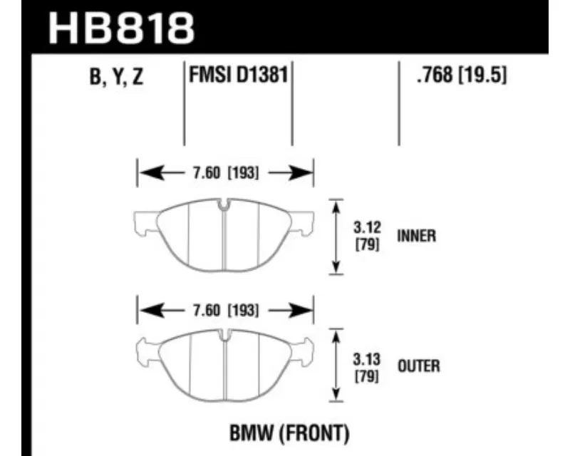 Hawk Performance LTS BMW Front - HB818Y.768