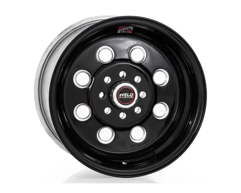 Weld Black Draglite Wheel 15x4 5x4.5|5x4.75 -16mm Black Center - Black Shell - 90B-54342