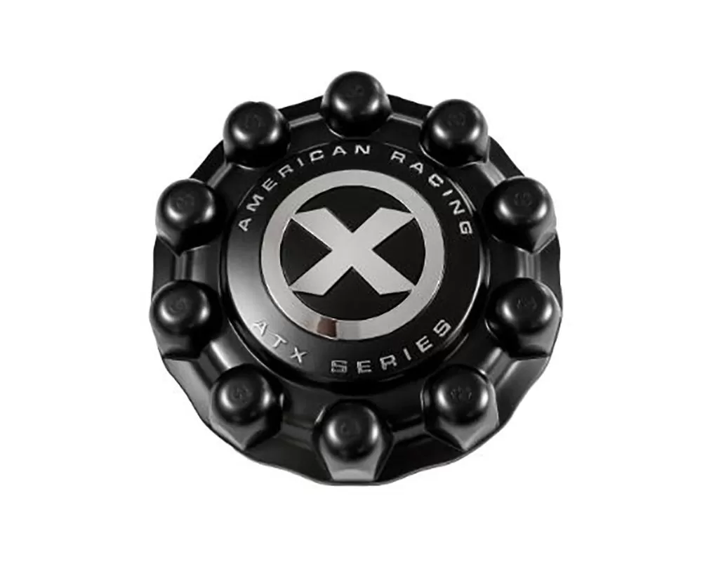 ATX Wheels Full Front Snap On Black Cap Cover - AO1900401B