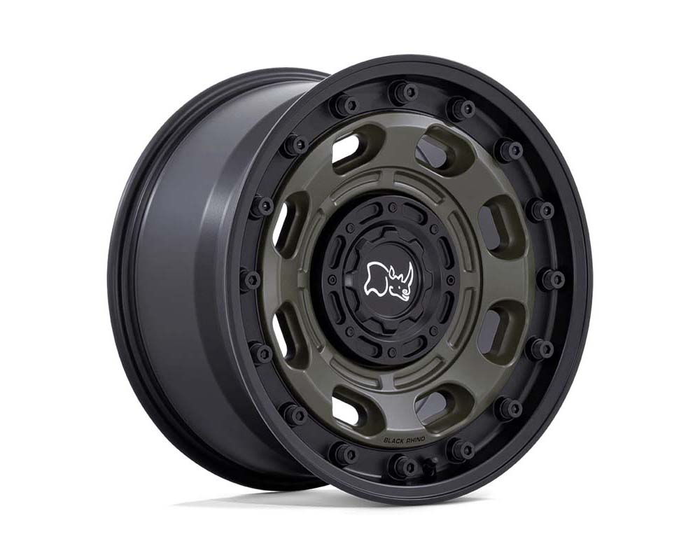 Black Rhino ATLAS Wheel 16x8 6x139.7 -10mm Olive Drab Green w/Black Lip - BR007EB16806810N
