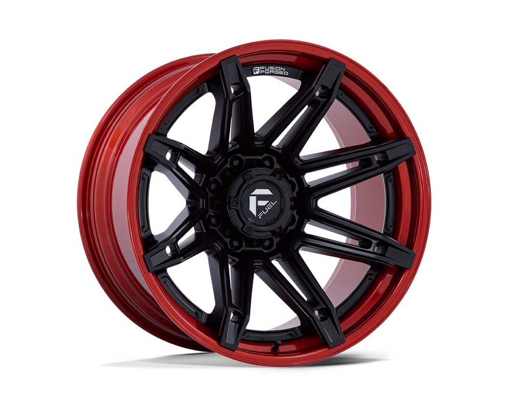 Fuel FC401 Brawl Wheel 20x10 6x139.7 -18mm Matte Black w/Candy Red Lip - FC401MQ20106818N
