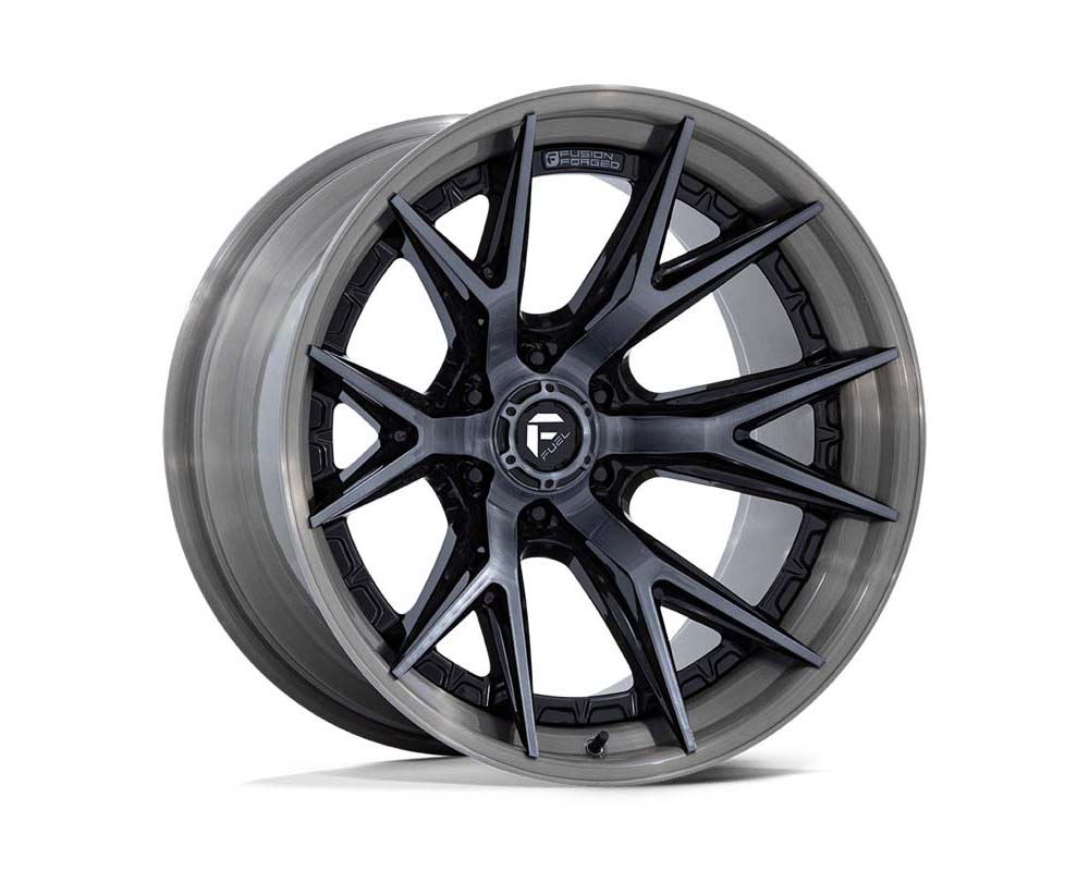 Fuel FC402 Catalyst Wheel 20x10 6x139.7 -18mm Gloss Black w/Brushed Gray Tint Face & Lip - FC402BT20106818N