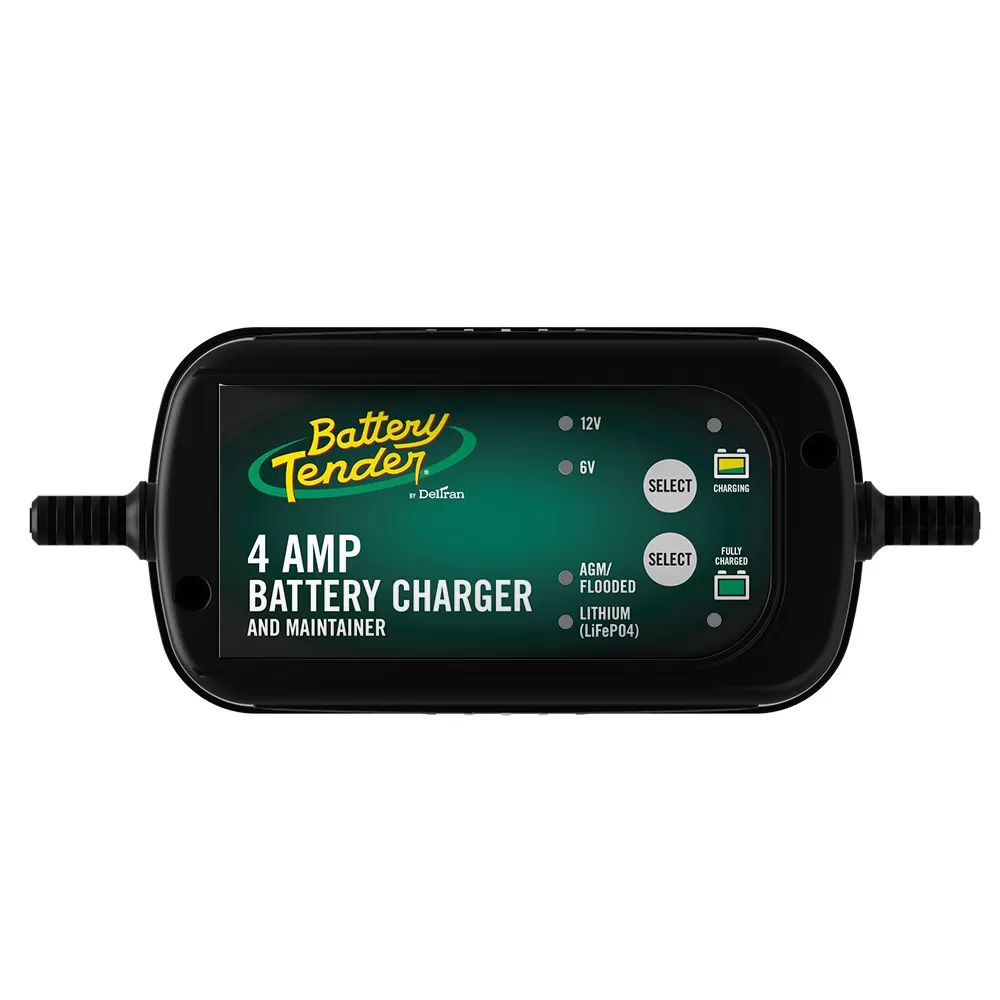 6V/12V, 4 Amp Lead Acid & Lithium Selectable Battery Charger - 022-0209-BT-WH