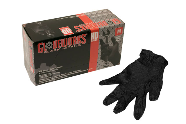 Gloveworks Black Nitrile Gloves 55 9870 066 - 55 9870 066