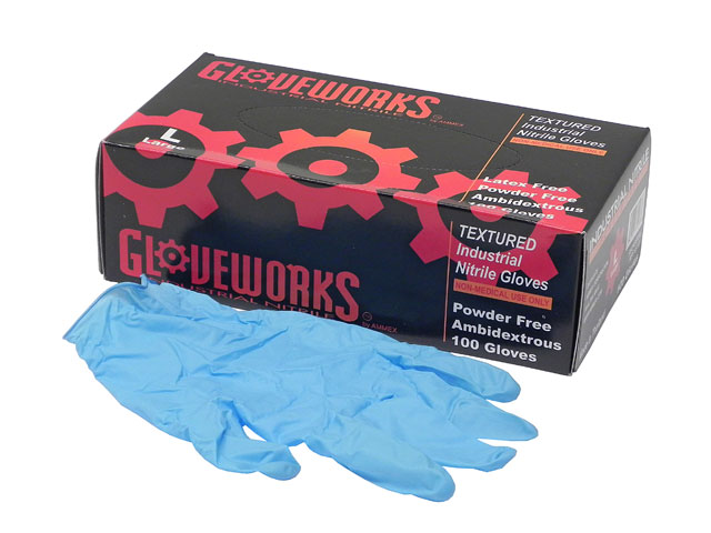 Gloveworks Blue Nitrile Gloves 55 9870 045 - 55 9870 045
