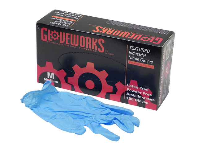 Gloveworks Blue Nitrile Gloves 55 9870 040 - 55 9870 040