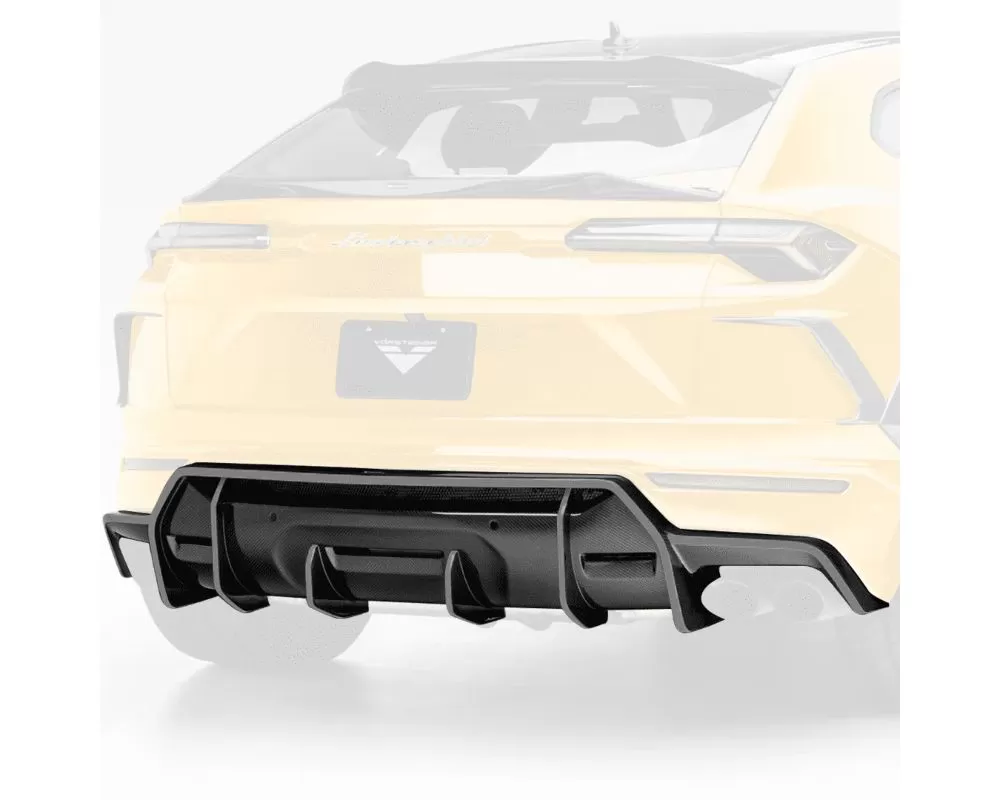 Vorsteiner Rampante Edizione Glossy Carbon Fiber PP 2x2 Aero Rear Diffuser Lamborghini Urus 2018-2023 - 2050LOV