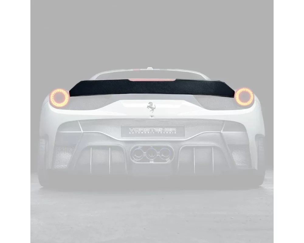 Vorsteiner VX Aero Glossy Carbon Fiber PP 1x1 Decklid Spoiler Ferrari 458 Italia 2010-2015 - FRV1160