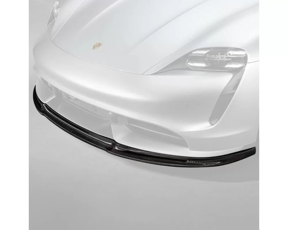 Vorsteiner PP 2x2 Glossy Carbon Fiber Aero Front Spoiler Porsche Taycan Turbo | Turbo S GW9 2020-2022 - POV3020