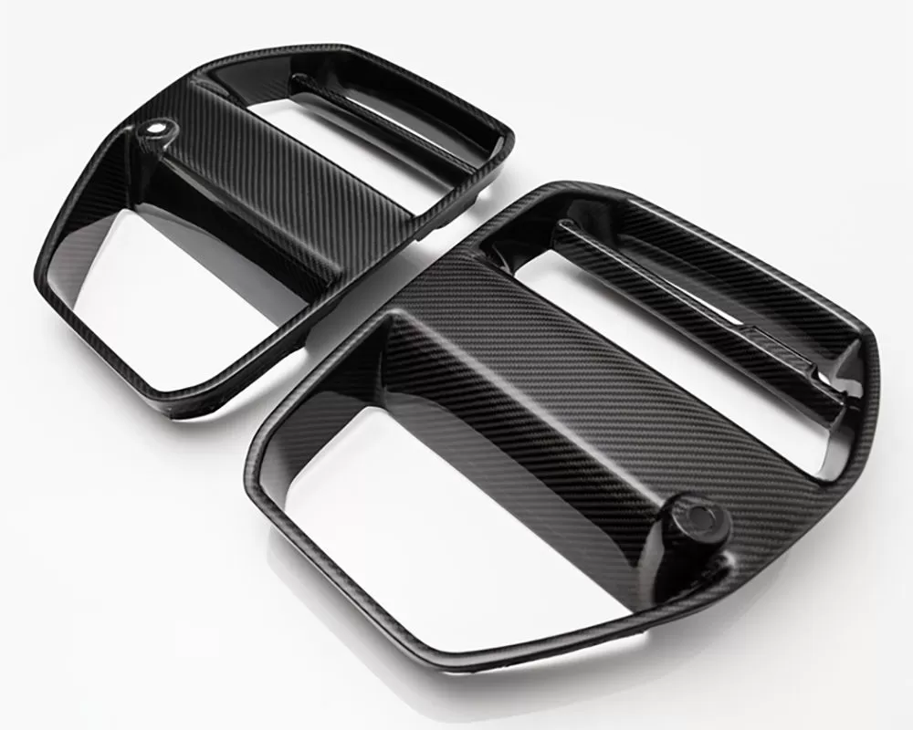 Vorsteiner Aero Front Grill Carbon Fiber PP 2x2 Glossy (2 pc Set) BMW M3 | M4 G8X VRS Program 2020+ - BMV3005