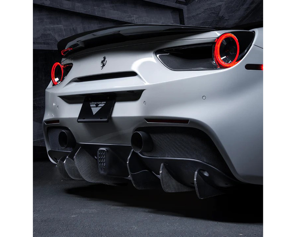 Vorsteiner Set of 6 Diavolo Carbon Fiber Rear Diffuser Fins Ferrari 488 2015-2019 - FRV2055