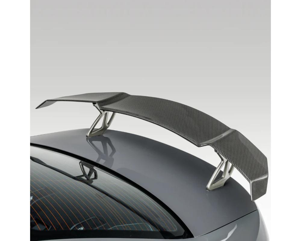 Vorsteiner Glossy Carbon Fiber PP 2x2 Aero Wing Blade w/ Aluminum Uprights BMW M3 | M4 G8X VRS Program 2020+ - BMV3370