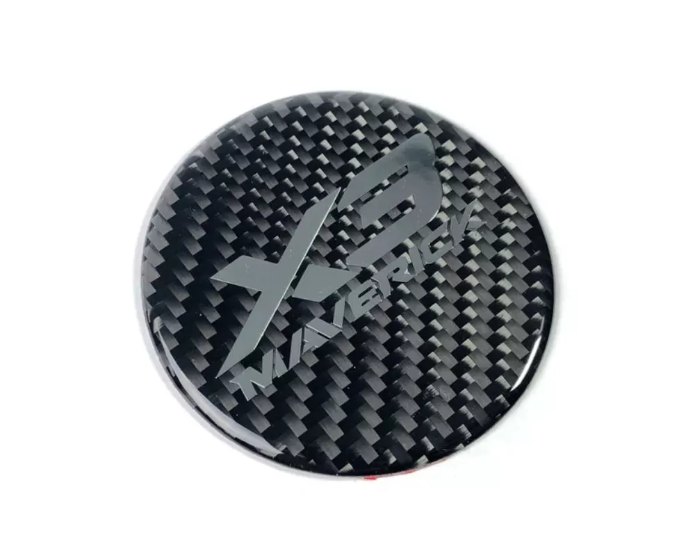 FourWerx Carbon Fiber Hood Badge Can-Am Maverick X3 2015-2021 - x3-cf-badge