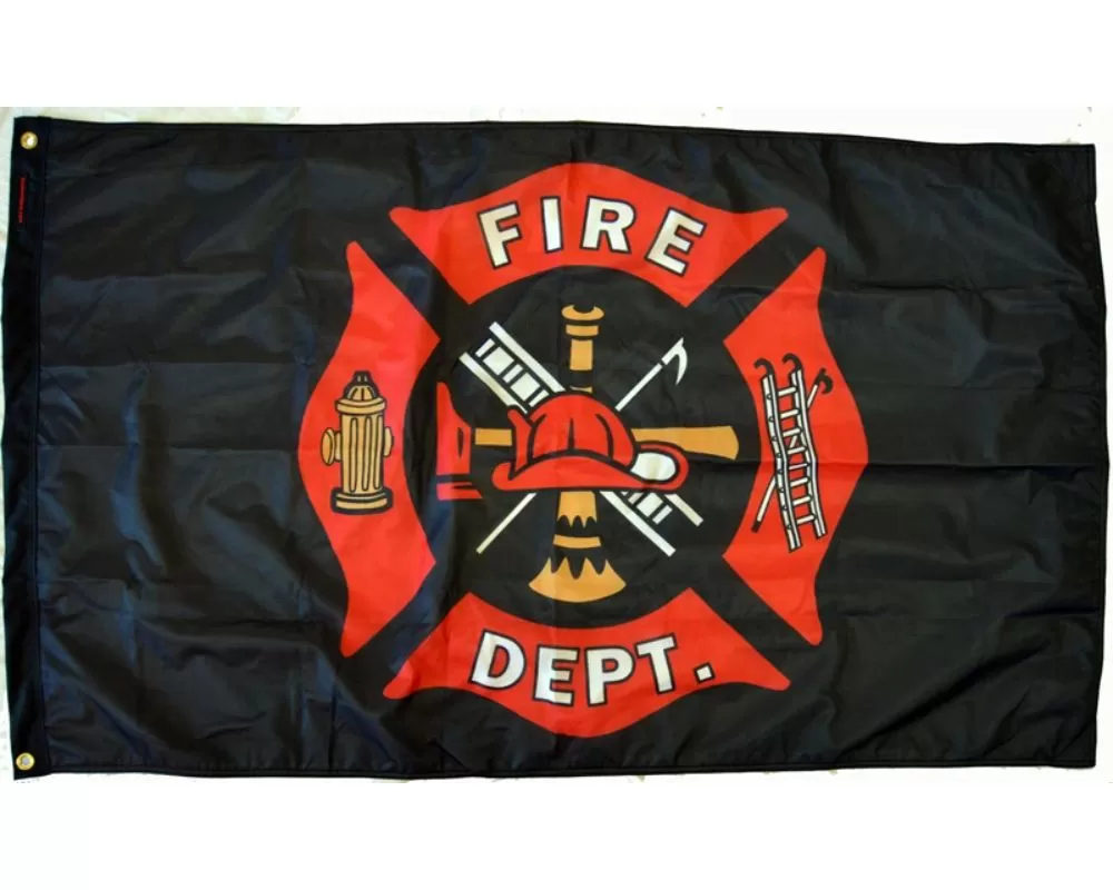 Forever Wave 3x5'  Fire Department Flag - 8032