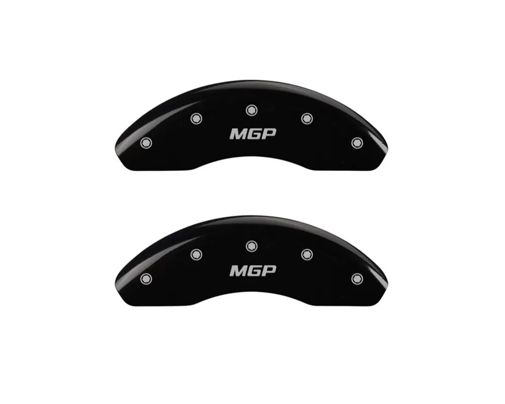 MGP Caliper Covers Front Set of 2: Black finish, Silver MGP Ford - 10102FMGPBK