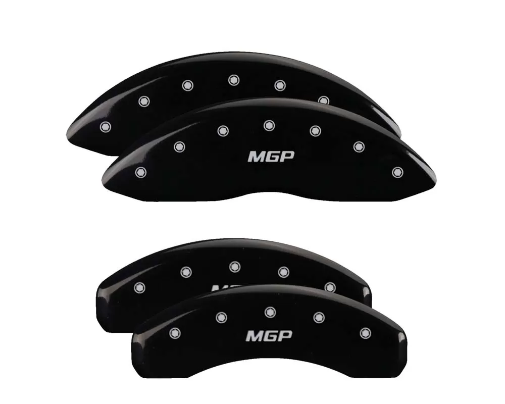 MGP Caliper Covers Set of 4: Black finish, Silver MGP Chevrolet - 14002SMGPBK