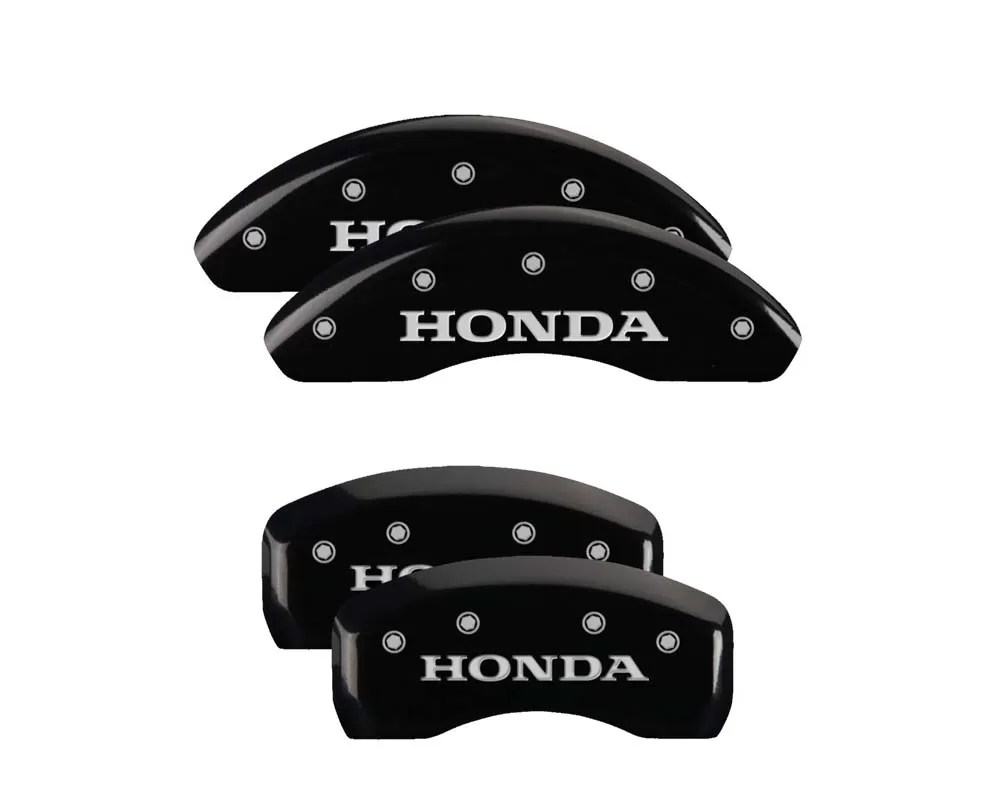 MGP Caliper Covers Set of 4: Black finish, Silver Honda Honda CR-Z 2011-2016 - 20206SHONBK