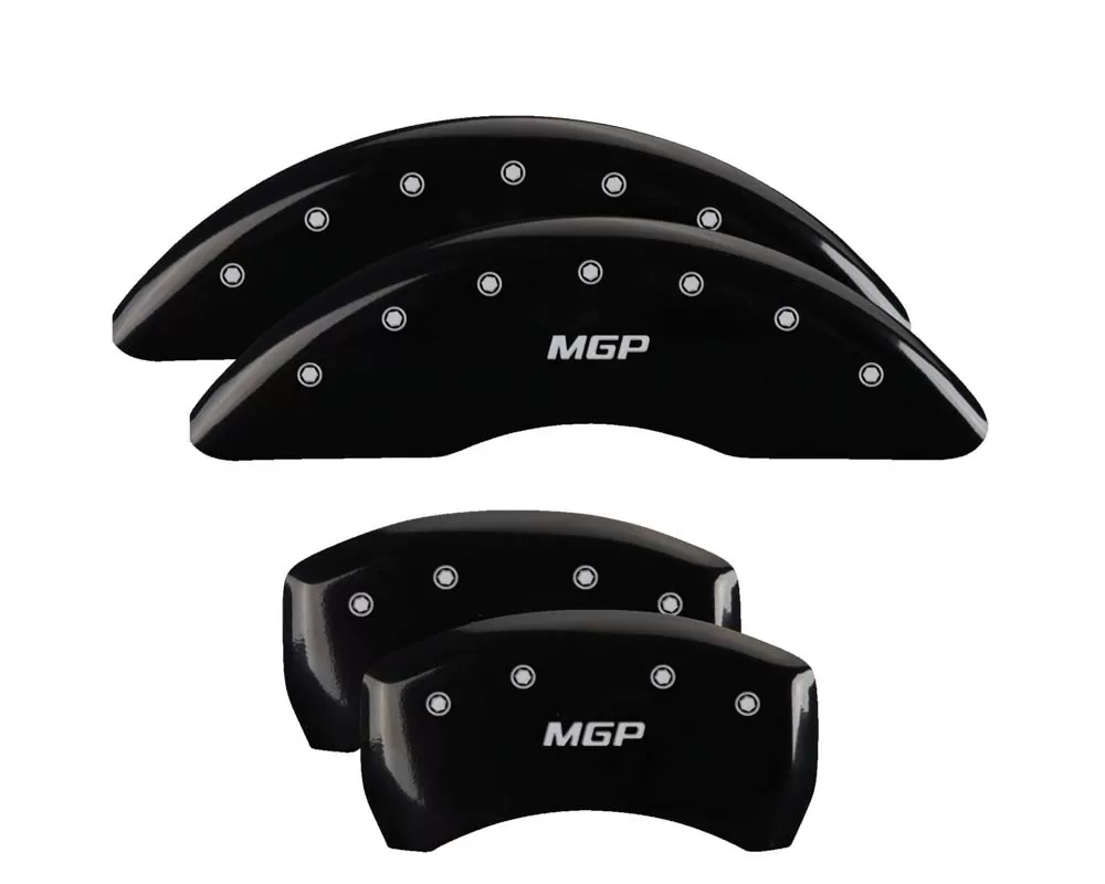 MGP Caliper Covers Set of 4: Black finish, Silver MGP BMW 530i 2017-2019 - 22236SMGPBK