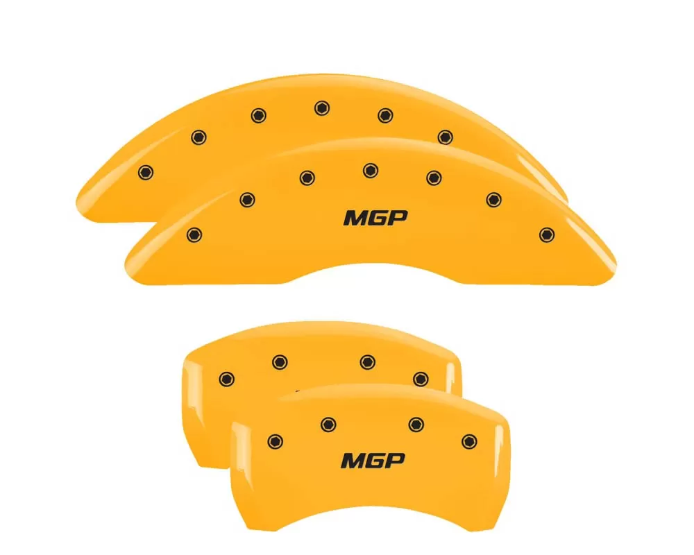 MGP Caliper Covers Set of 4: Yellow finish, Black MGP BMW 530i 2017-2019 - 22236SMGPYL
