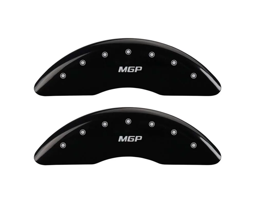 MGP Caliper Covers Front Set of 2: Black finish, Silver MGP GMC Canyon 2004-2012 - 34213FMGPBK