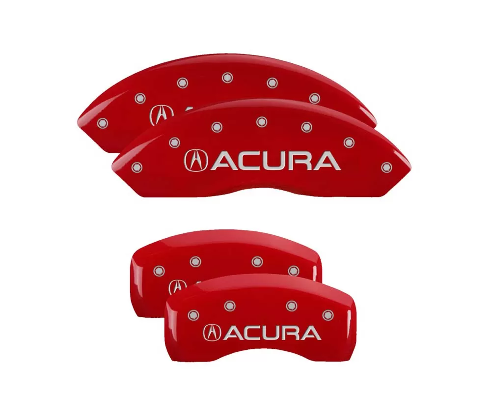 MGP Caliper Covers Set of 4: Red finish, Silver Acura Acura TL 2009-2014 - 39001SACURD