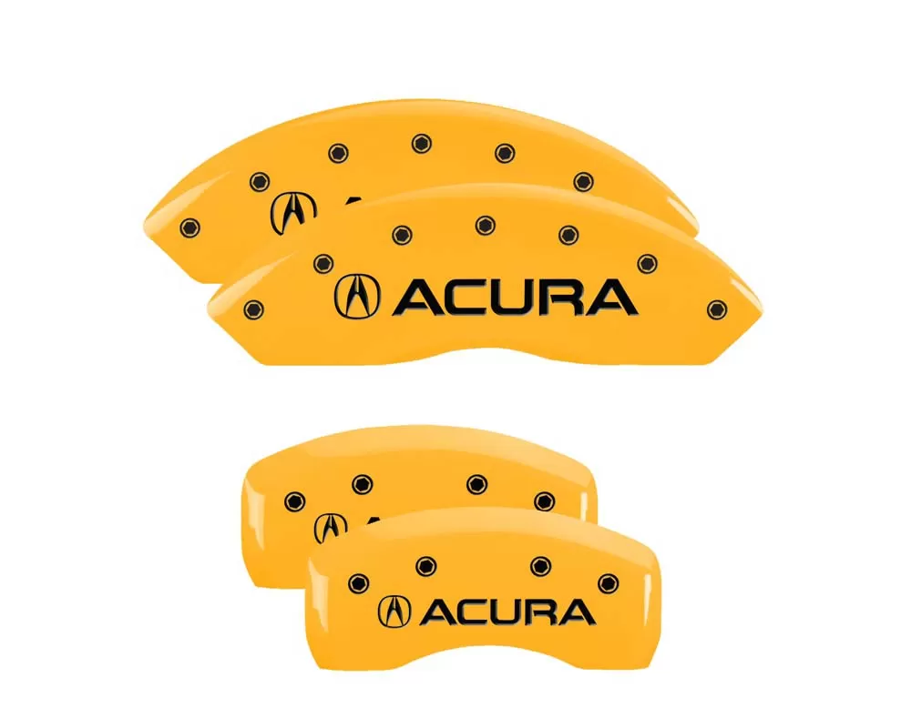 MGP Caliper Covers Set of 4: Yellow finish, Black Acura Acura TL 2009-2014 - 39001SACUYL